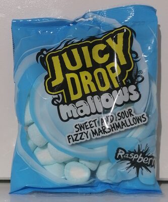 JUICY DROP SOUR MALLOWS RASPBERRY 100G 1X20