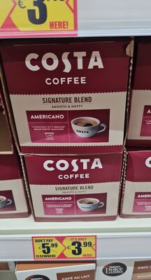 KAPSULE COSTA COFFE SIGNATURE BLEND AMERICANO 16/1