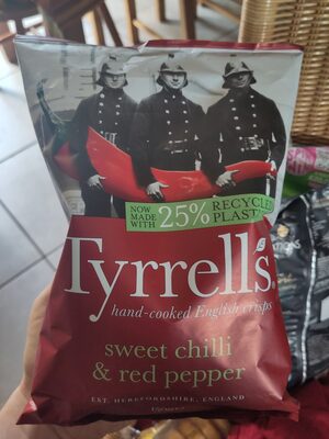 ČIPS SLANI SA UKUSOM SLATKE ČILI I CRVENE PAPRIKE 150GR TYRRELLS