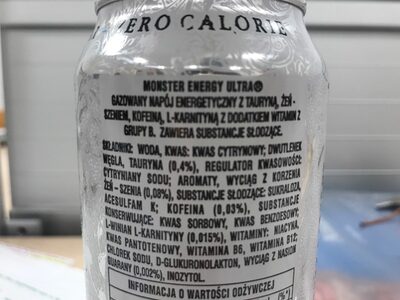 N-*MONSTER 0.50L ENERGY ULTRA WHITE -12/1-