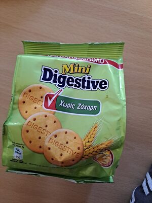 KEKS SA INTEGRALNIM BRAŠNOM BEZ DODATOG ŠECERA SA ZASLADJIVAČIMA 70G MINI DIGESTIV PAPADOPOULOS