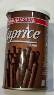 VAFEL PUNJEN KREMOM SA TAMNOM ČOKOLADOM CAPRICE DARK 115G PAPADOPOULOS