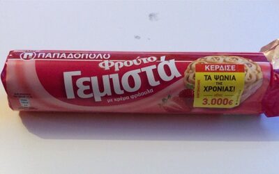 KEKS PUNJEN KREMOM 30% SA UKUSOM JAGODE 200G PAPADOPOULOS