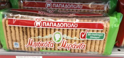 KEKS MIRANDA SA MANJE ŠECERA 250G PAPADOPOULOS