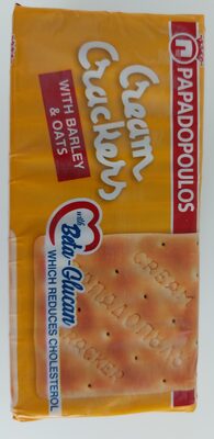 KREKERI JEČMENI I OVSENI CREAM CRACKERS 185G PAPADOPOULOS