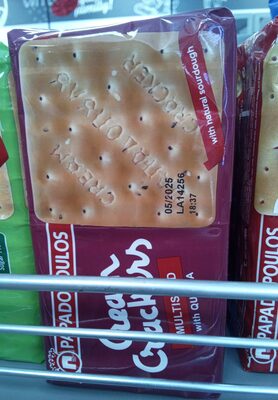 KREKERI SA VIŠE VRSTA SEMENKI I KINOOM 195G CREAM CRACKERS PAPADOPOULOS