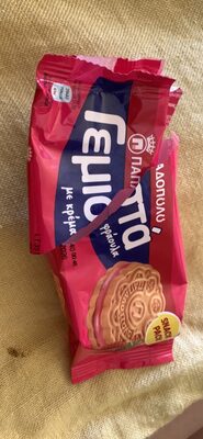 KEKS PUNJEN KREMOM 30% SA UKUSOM JAGODE 58G PAPADOPOULOS