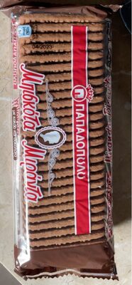KEKS MIRANDA SA KAKAOM I TAMNOM ČOKOLADOM 130G PAPADOPOULOS