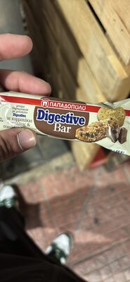 MUSLI BAR SA DIGESTIV KEKSOM I KOMADIĆIMA MLEČNE ČOKOLADE 28G PAPADOPOULOS