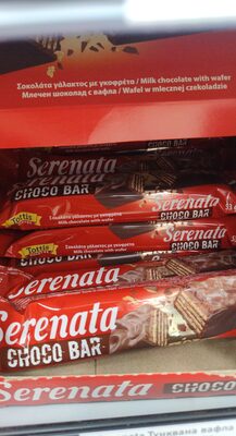 NAPOLITANKA PRELIVENA MLEČNOM ČOKOLADOM CHOCO BAR 53GR SERENATA
