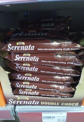 NAPOLITANKA PRELIVENA MLEČNOM ČOKOLADOM DOUBLE CHOCO 48GR SERENATA