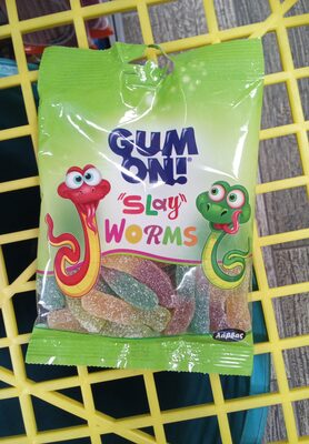 GUMENE BOMBONE SA AROMOM VOĆA 80G SOUR SLAY WORMS GUM ON
