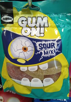 GUMENE BOMBONE SA AROMOM VOĆA 80G SOUR MIX LAS VEGAS GUM ON