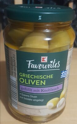 KFav.Masline zelene s češnjakom 350g