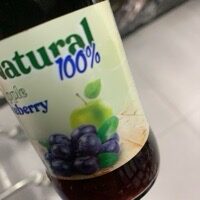 NATURAL blueberry and apple 100%, 200ml