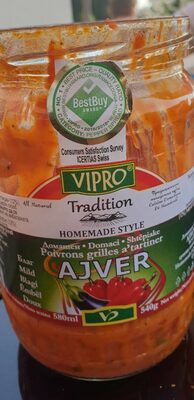 Domaci ajvar 580ml blagi vipro