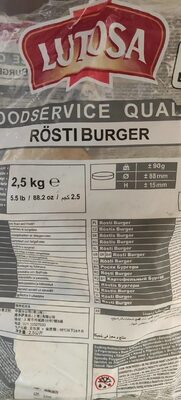 POMMES RÖSTI BURGER FS 2,5 kg LUTOSA
