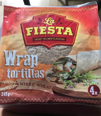 MEX WRAP 245G TORTILLAS 4*25CM WHOLE WHEAT LA FIESTA -18/1