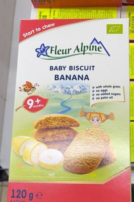 FLEUR ALPINE ORGANSKI BISKVIT SA BANANOM 120G