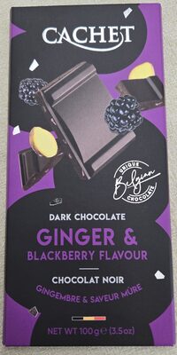 ČOK CACHET 100G BLACKBERRYI GINGER 57% COCOA