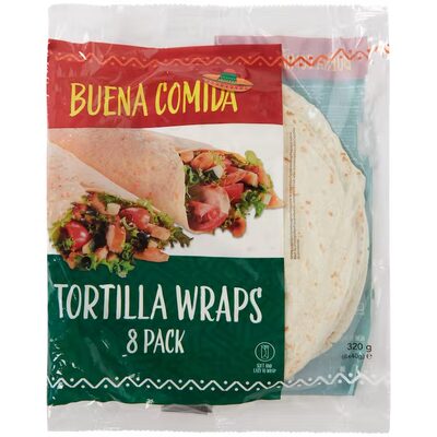 TORTLLJE WRAPS 20 CM 8KOM 320 G IT ZA MEXMA
