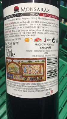 VINO CRVENO MONSARAZ TINTO 0.75L PORTUGAL
