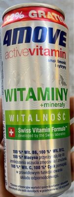 VODA 4MOVE ACTIVE VITAMINS VITALITY 0,33 L