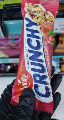 CRUNCHY BAR MALINA i BRUSNICA 40 g sante