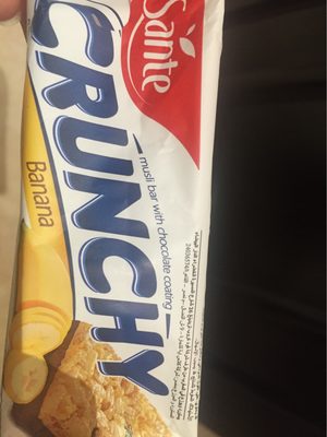 Sante žitna pločica BANANA prelivena 40g