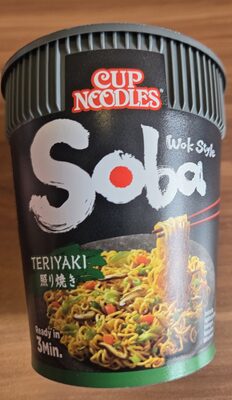 INSTANT NUDLE SA MEŠAVINOM ZAČINA UKUSA TERIYAKI 90G CUP SOBA NISSIN