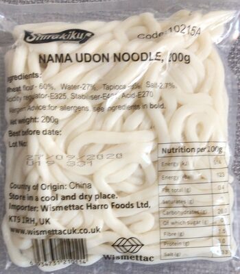 NUDLE SHIRAKIKU UDON 200GR SPICES