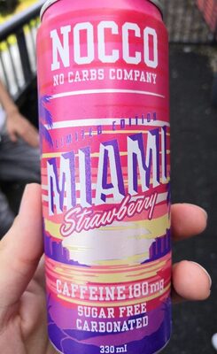 *POLLEO BCAA+ NOCCO 330ML MIAMI STRAWBERRY -24/1-