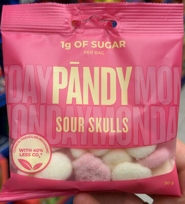 GUM BOMBON SOUR SKULLS BŠ 50 g PANDY