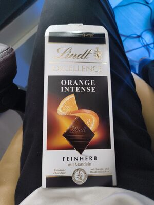 LINDT EXCELLENCE ORANGE DARK CHOCOLATE BAR 100G