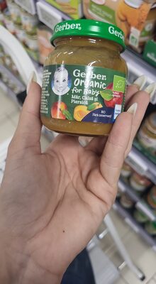 Gerber Organic kaš. jab/mar/bres 125 g