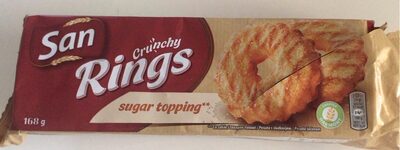SAN CRUNCHY RINGS SUGAR 168G