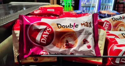 7DAYS DOUBLE VANILLA&SOUR CHERRY FILLINGS CROISSANT 80G