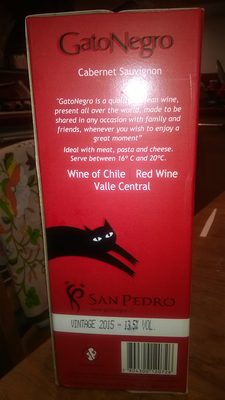 CABERNET SAUVIGNON 3L BIB GATO NEGRO ZP SUHO 2025 -4/1-