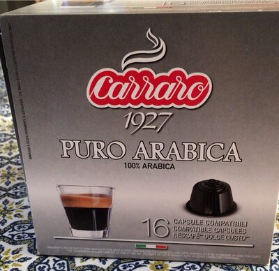KAVA PURO ARABICA KAPS 112 G CARRARO 16/1 DG