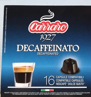 KAPSULE CARRARO DECAFFEINATO 16/1
