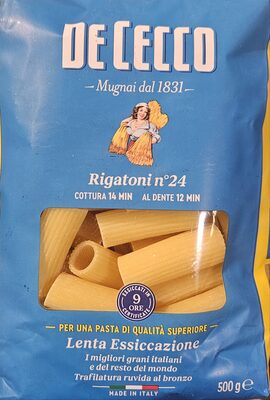 TJ. RIGATONI 500 g DE CECCO