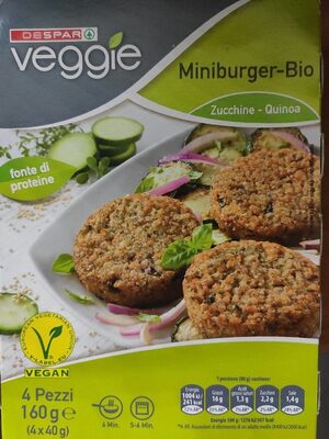 MINIBURGER QUINOA VEGGIE 160 g