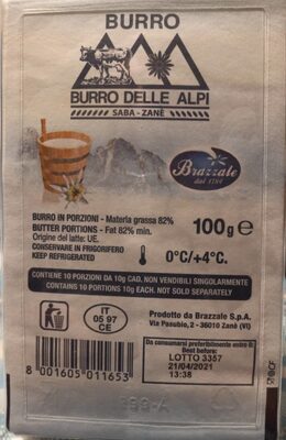 MASLAC 10X10 G BURRO DELLE ALPI