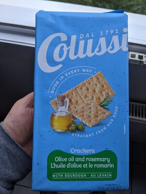 KREKERI S RUŽMARINOM I MAS.ULJEM COLUSSI 250G ULTRA+ -20/1