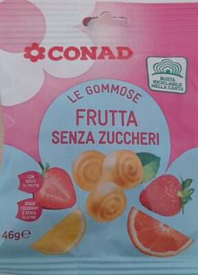 BOMBONE GUMENE BEZ SECERA 46GR CONAD