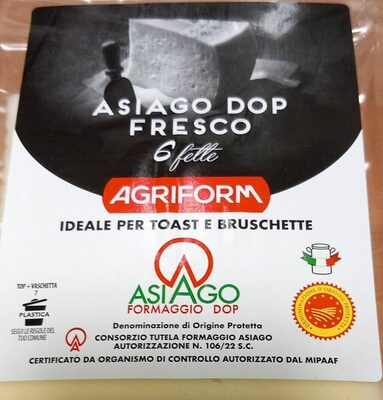 SIR ASIAGO FRESCO 100 g AGRIFORM