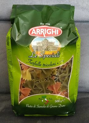 TJESTENINA FARFALLE TRICOLORE 58 500G ARRIGHI