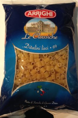 TJESTENINA DITALINI LISCI 500 G ARRIGHI