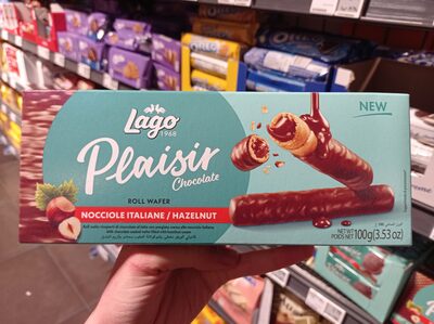 VAFEL ROLICE S LJESNJAK KREMOM I PRELJE. 100 G PLAISIR LAGO