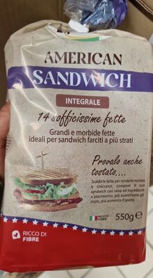 PANE SANDWICH INTEGRALE IBP 9X550GR